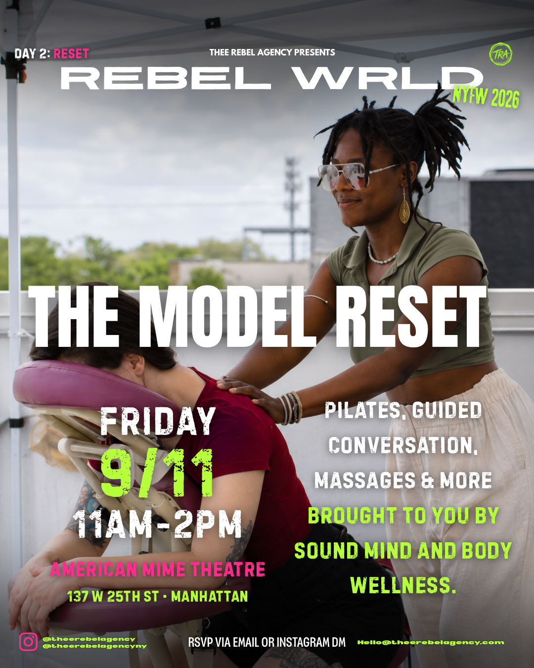 The Model Reset — Friday 9/11, 11AM–2PM at American Mime Theatre